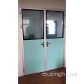 Puerta de marco de aluminio para habitación limpia